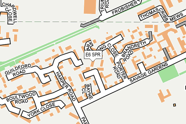 E6 5PR map - OS OpenMap – Local (Ordnance Survey)