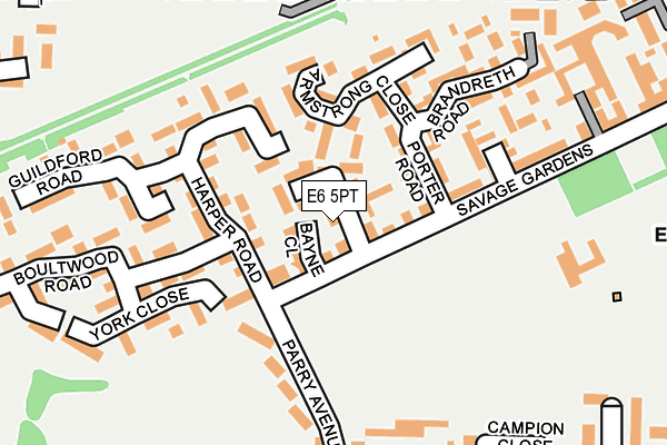 E6 5PT map - OS OpenMap – Local (Ordnance Survey)