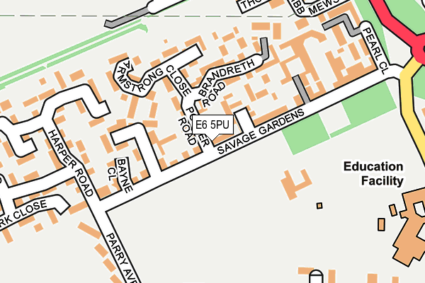 E6 5PU map - OS OpenMap – Local (Ordnance Survey)