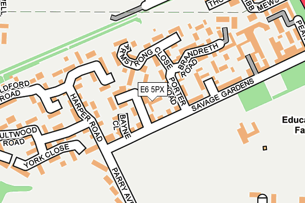 E6 5PX map - OS OpenMap – Local (Ordnance Survey)