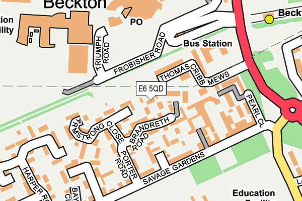 E6 5QD map - OS OpenMap – Local (Ordnance Survey)