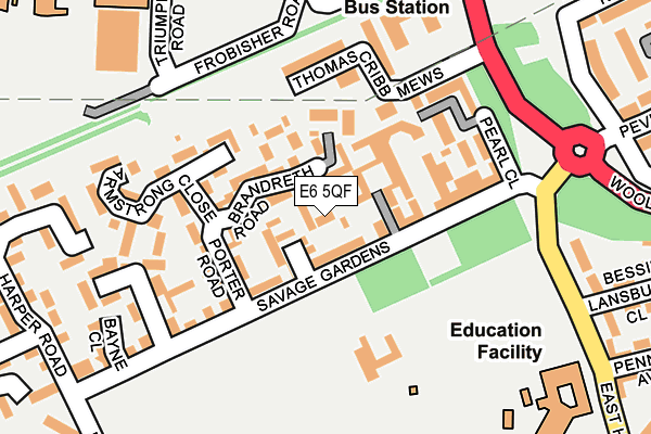 E6 5QF map - OS OpenMap – Local (Ordnance Survey)