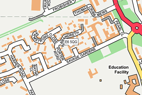 E6 5QG map - OS OpenMap – Local (Ordnance Survey)
