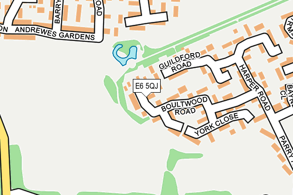 E6 5QJ map - OS OpenMap – Local (Ordnance Survey)