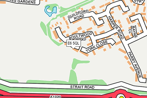 E6 5QL map - OS OpenMap – Local (Ordnance Survey)