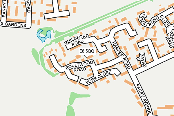 E6 5QQ map - OS OpenMap – Local (Ordnance Survey)