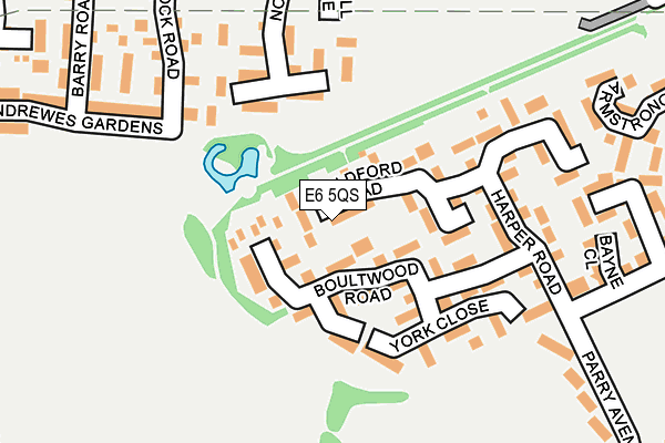 E6 5QS map - OS OpenMap – Local (Ordnance Survey)