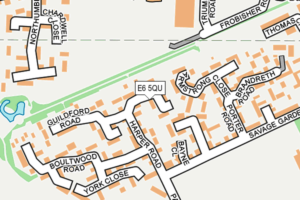 E6 5QU map - OS OpenMap – Local (Ordnance Survey)