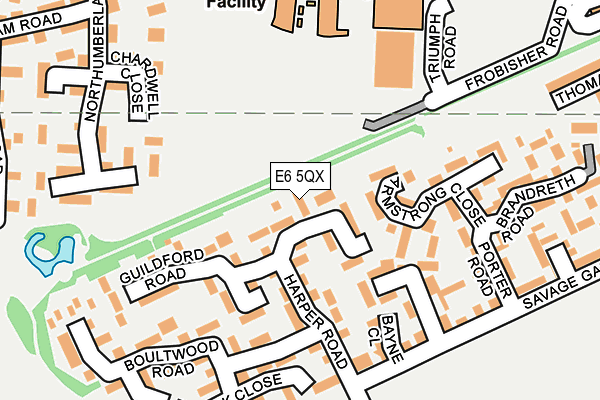 E6 5QX map - OS OpenMap – Local (Ordnance Survey)