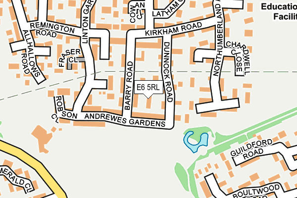 E6 5RL map - OS OpenMap – Local (Ordnance Survey)