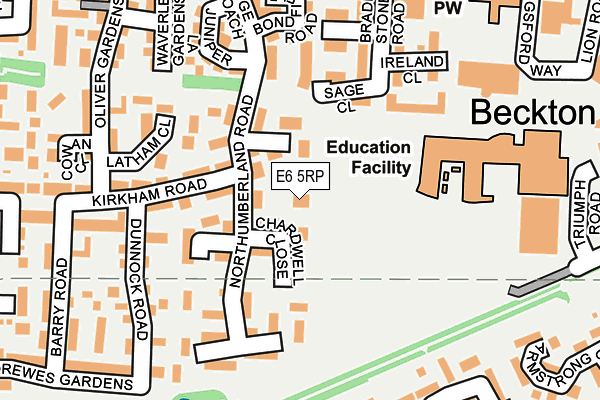 E6 5RP map - OS OpenMap – Local (Ordnance Survey)