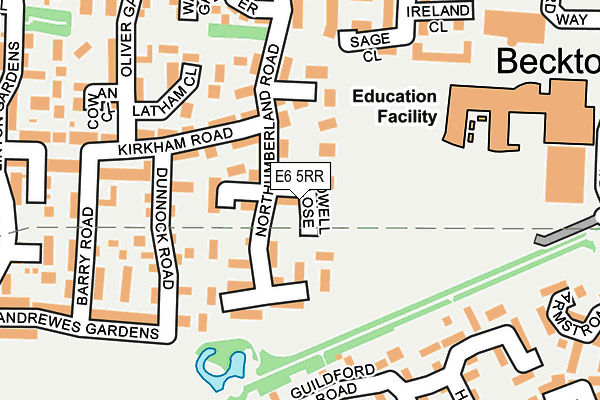 E6 5RR map - OS OpenMap – Local (Ordnance Survey)