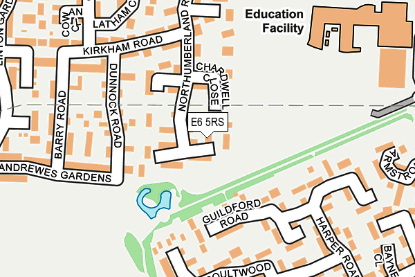 E6 5RS map - OS OpenMap – Local (Ordnance Survey)