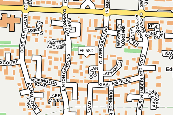 E6 5SD map - OS OpenMap – Local (Ordnance Survey)