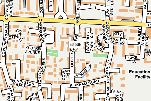 E6 5SE map - OS OpenMap – Local (Ordnance Survey)