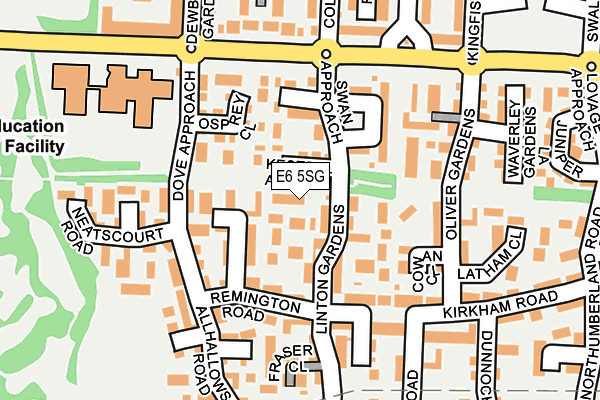 E6 5SG map - OS OpenMap – Local (Ordnance Survey)