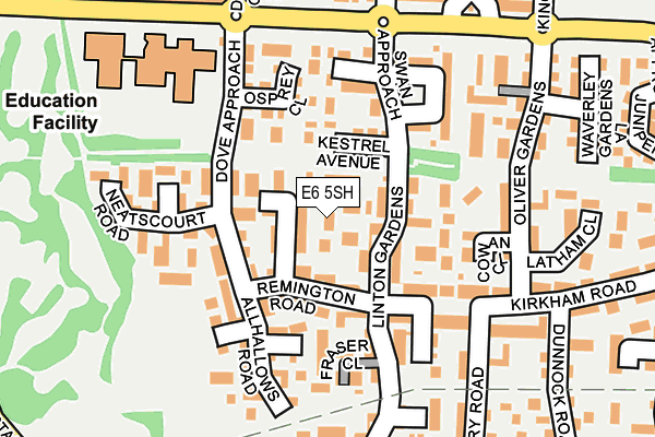 E6 5SH map - OS OpenMap – Local (Ordnance Survey)