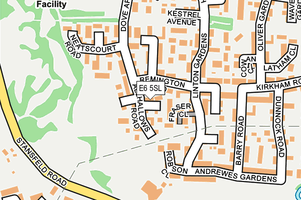 E6 5SL map - OS OpenMap – Local (Ordnance Survey)