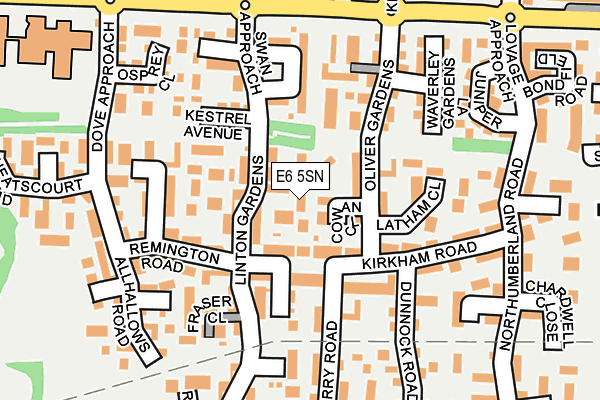 E6 5SN map - OS OpenMap – Local (Ordnance Survey)