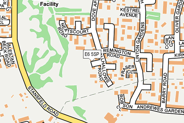 E6 5SP map - OS OpenMap – Local (Ordnance Survey)