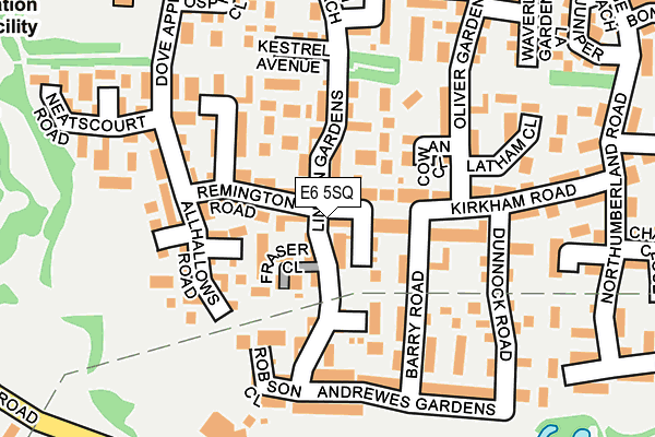 E6 5SQ map - OS OpenMap – Local (Ordnance Survey)