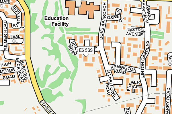 E6 5SS map - OS OpenMap – Local (Ordnance Survey)