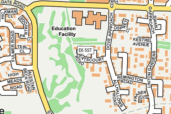 E6 5ST map - OS OpenMap – Local (Ordnance Survey)