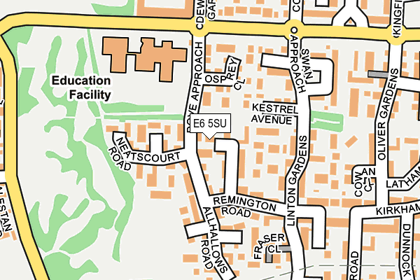 E6 5SU map - OS OpenMap – Local (Ordnance Survey)