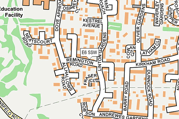 E6 5SW map - OS OpenMap – Local (Ordnance Survey)