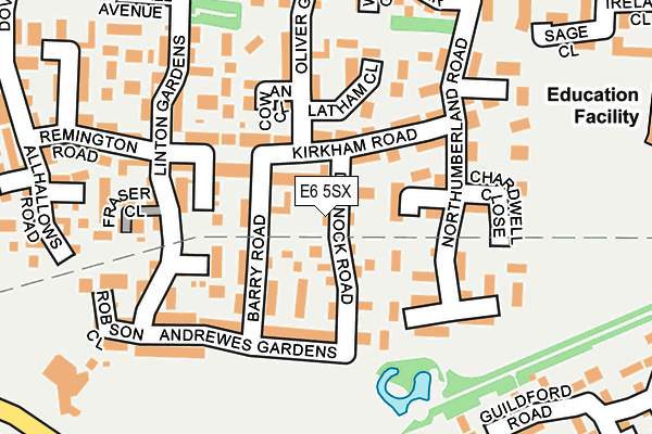 E6 5SX map - OS OpenMap – Local (Ordnance Survey)