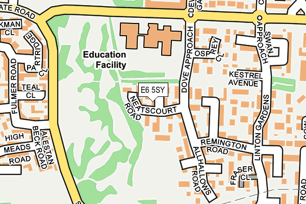 E6 5SY map - OS OpenMap – Local (Ordnance Survey)