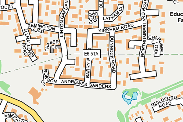 E6 5TA map - OS OpenMap – Local (Ordnance Survey)
