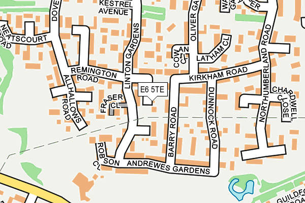 E6 5TE map - OS OpenMap – Local (Ordnance Survey)