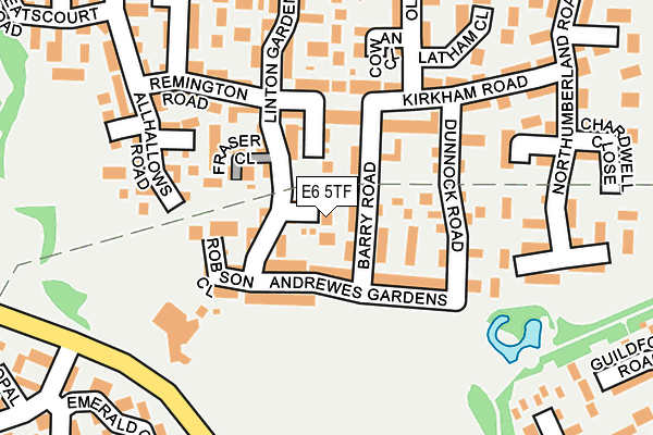 E6 5TF map - OS OpenMap – Local (Ordnance Survey)