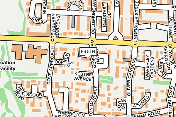 E6 5TH map - OS OpenMap – Local (Ordnance Survey)