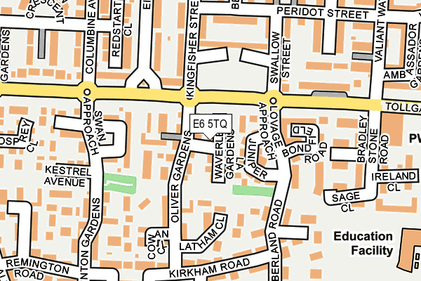 E6 5TQ map - OS OpenMap – Local (Ordnance Survey)