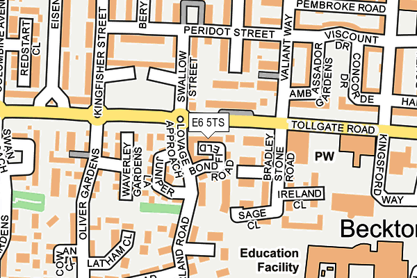 E6 5TS map - OS OpenMap – Local (Ordnance Survey)