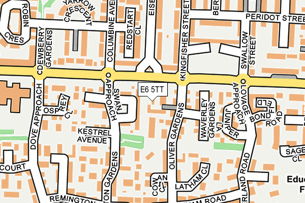 E6 5TT map - OS OpenMap – Local (Ordnance Survey)