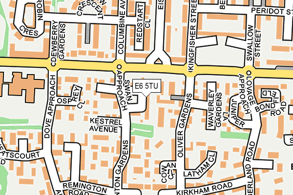 E6 5TU map - OS OpenMap – Local (Ordnance Survey)