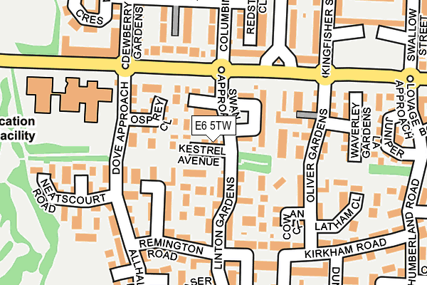 E6 5TW map - OS OpenMap – Local (Ordnance Survey)