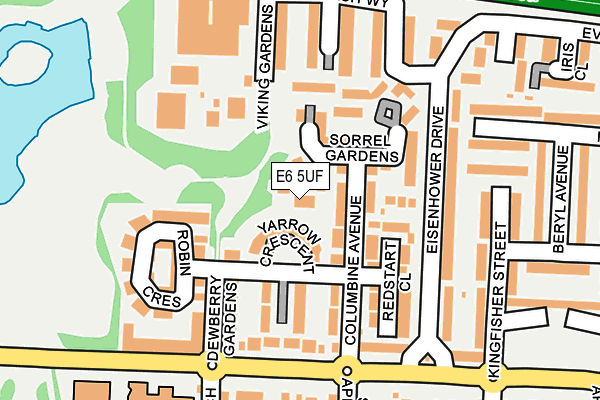 E6 5UF map - OS OpenMap – Local (Ordnance Survey)