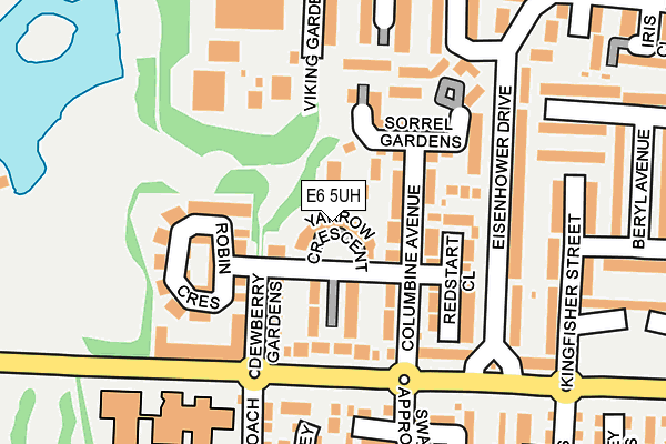 E6 5UH map - OS OpenMap – Local (Ordnance Survey)