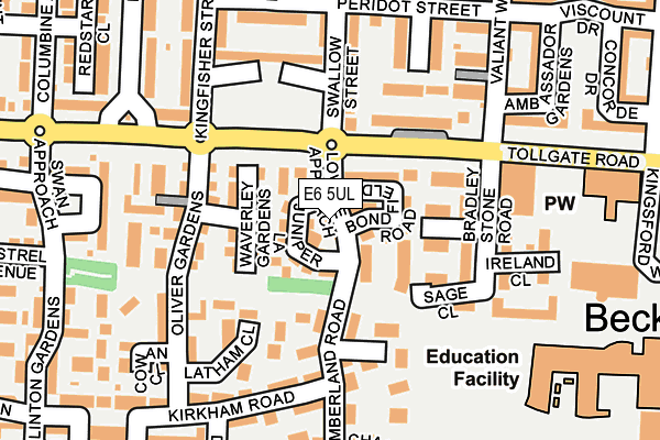 E6 5UL map - OS OpenMap – Local (Ordnance Survey)