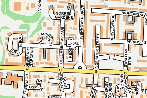 E6 5XB map - OS OpenMap – Local (Ordnance Survey)