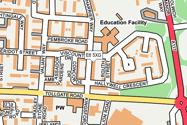 E6 5XG map - OS OpenMap – Local (Ordnance Survey)