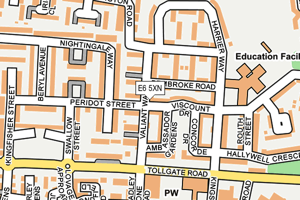 E6 5XN map - OS OpenMap – Local (Ordnance Survey)