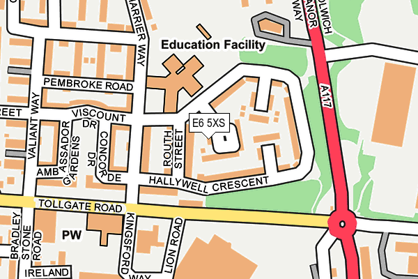 E6 5XS map - OS OpenMap – Local (Ordnance Survey)