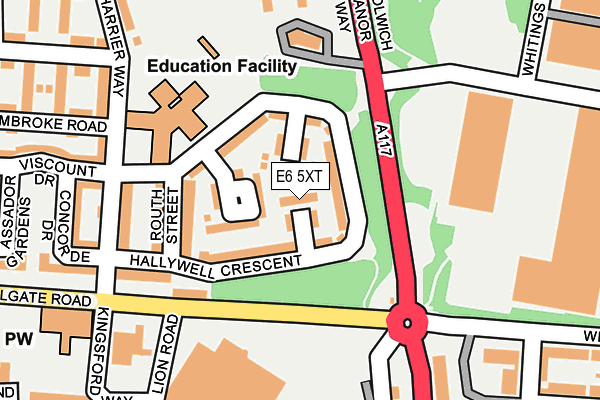 E6 5XT map - OS OpenMap – Local (Ordnance Survey)