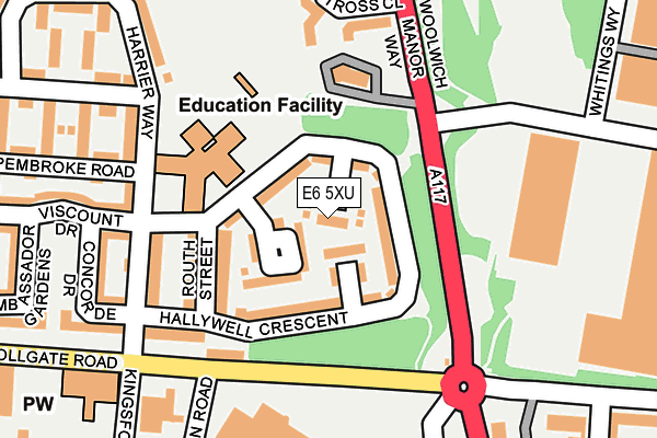 E6 5XU map - OS OpenMap – Local (Ordnance Survey)