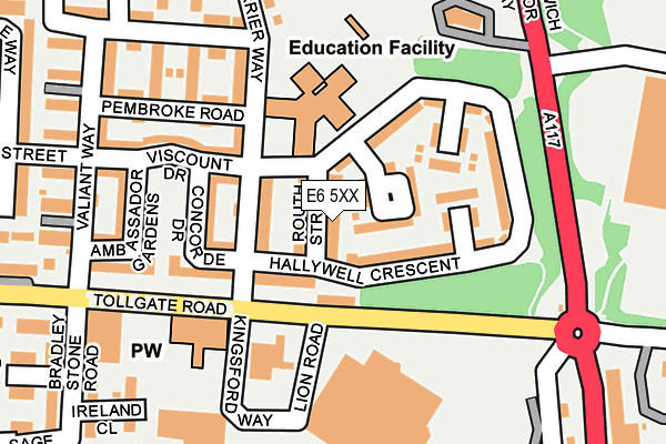 E6 5XX map - OS OpenMap – Local (Ordnance Survey)
